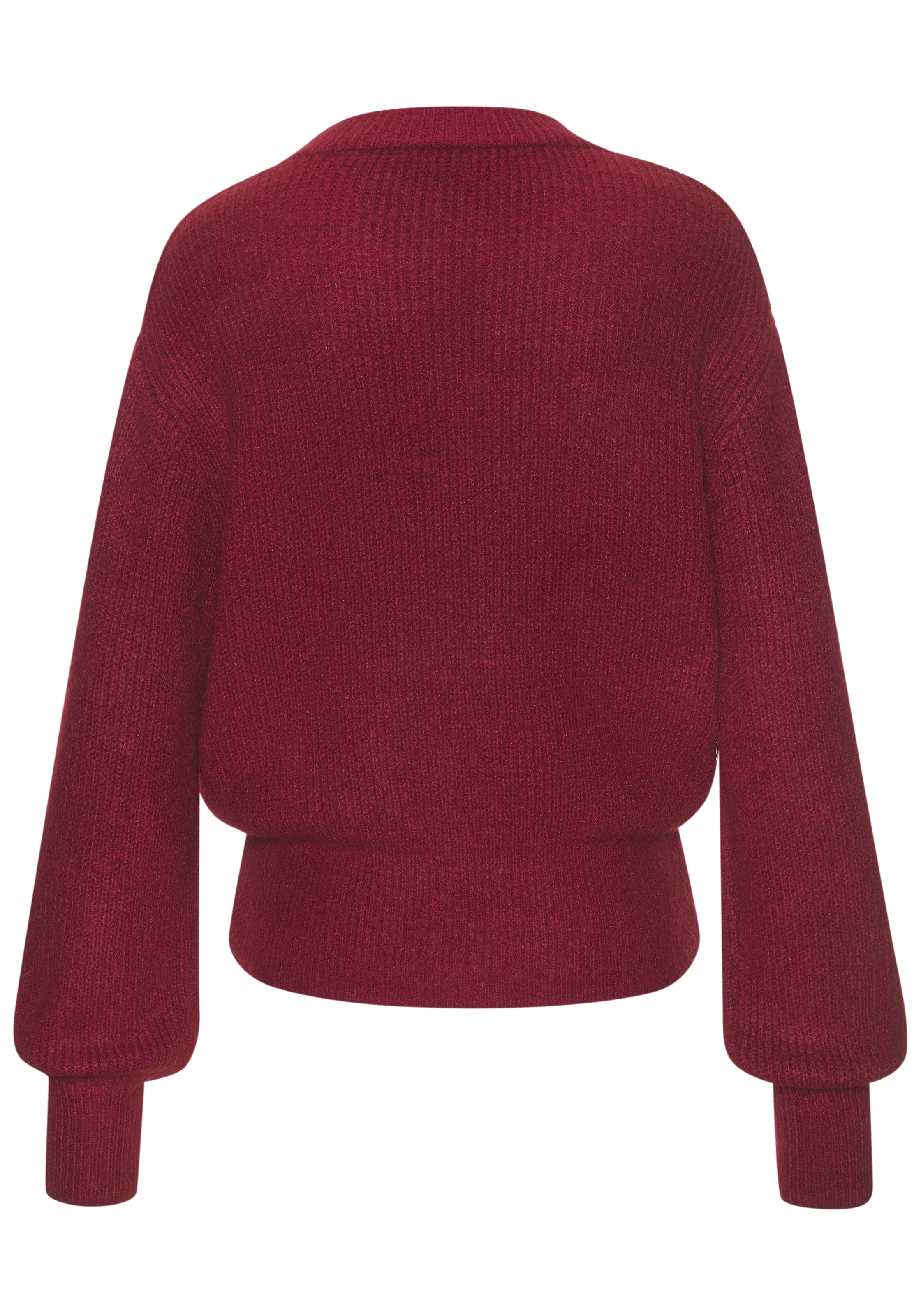 LASCANA Strickpullover, in Melange-Optik, lockerer Damenpullover, Basic