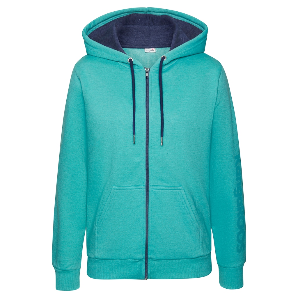 KangaROOS Sweatjacke, mit kontrastfarbenen Details, Loungewear