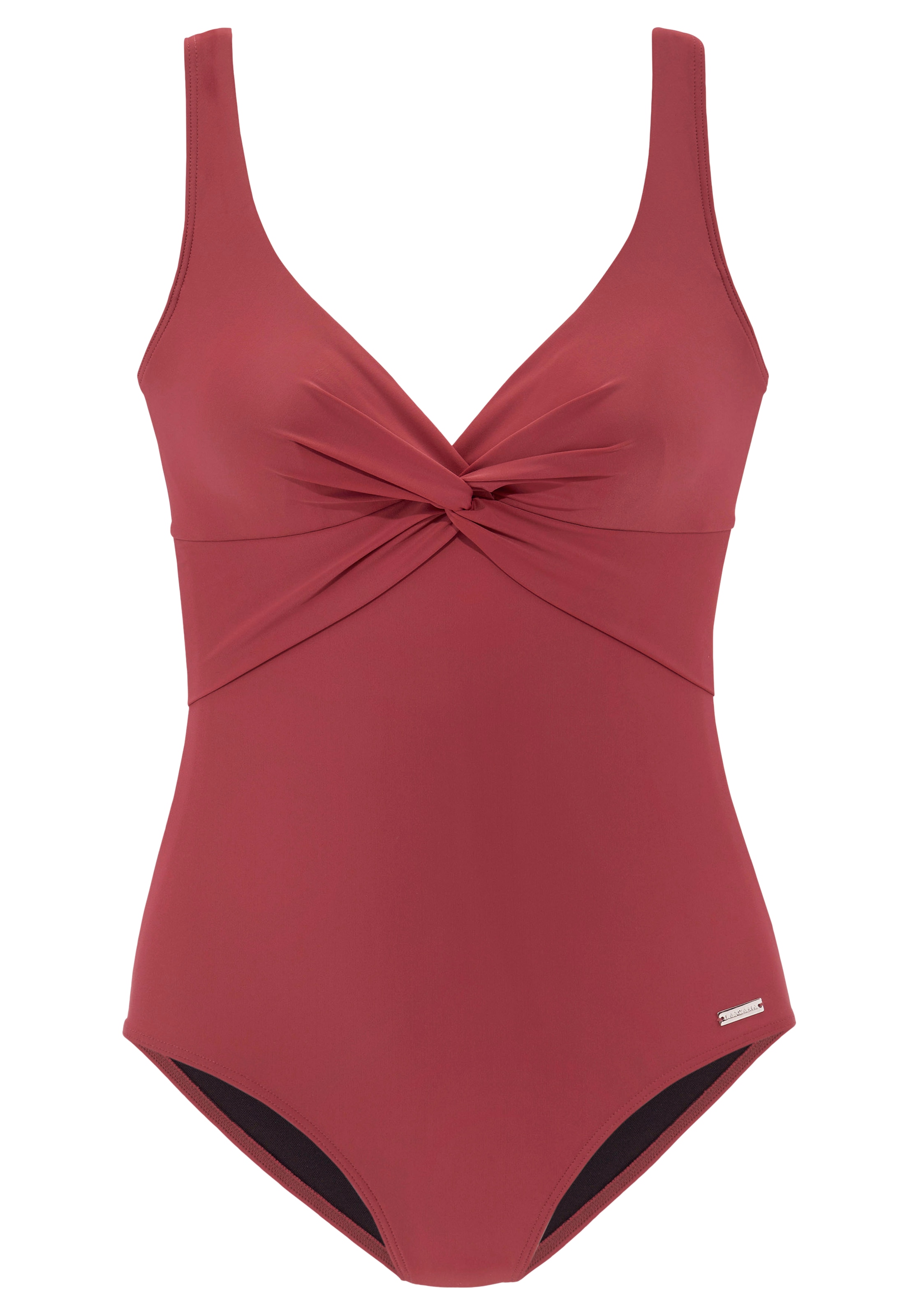 LASCANA Maillot de bain mit Shaping-Einsatz vorn, eingearbeitete Softcups, mit Raffungen