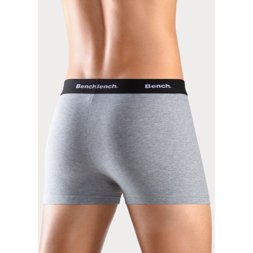 Bench. Boxer »Boxershorts für Herren«, (Packung, 4 St.), Unterhosen mit kontrastfarbigem Bund