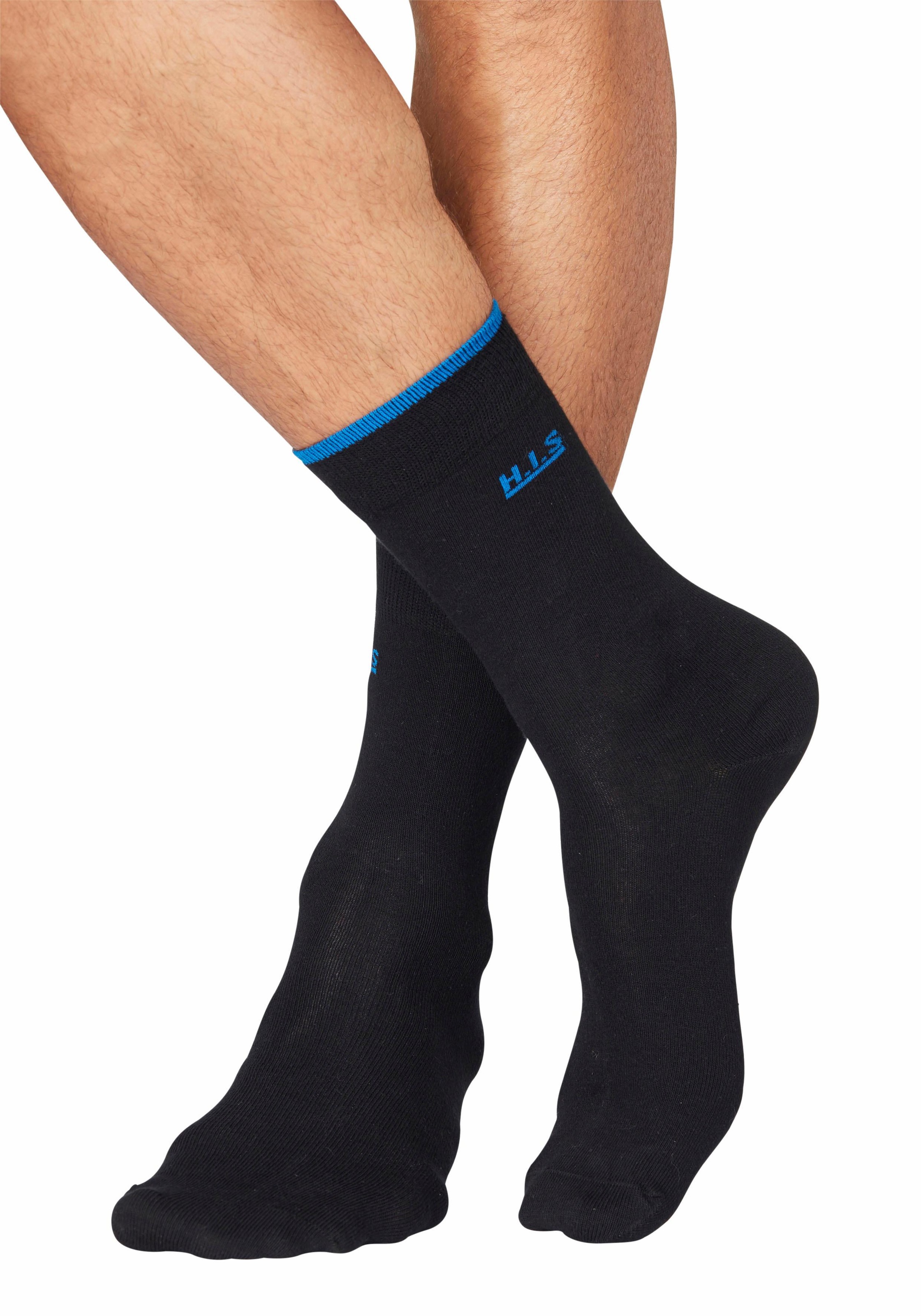H.I.S Socken Packung, 7 Stk. tlg. mit farbigen Bündchen
