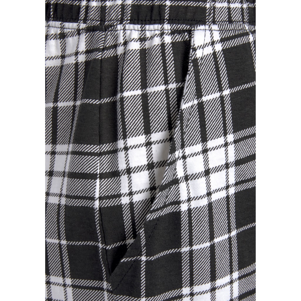 Vivance Dreams Pyjamahose, mit Schwarz-Weiss-Druck