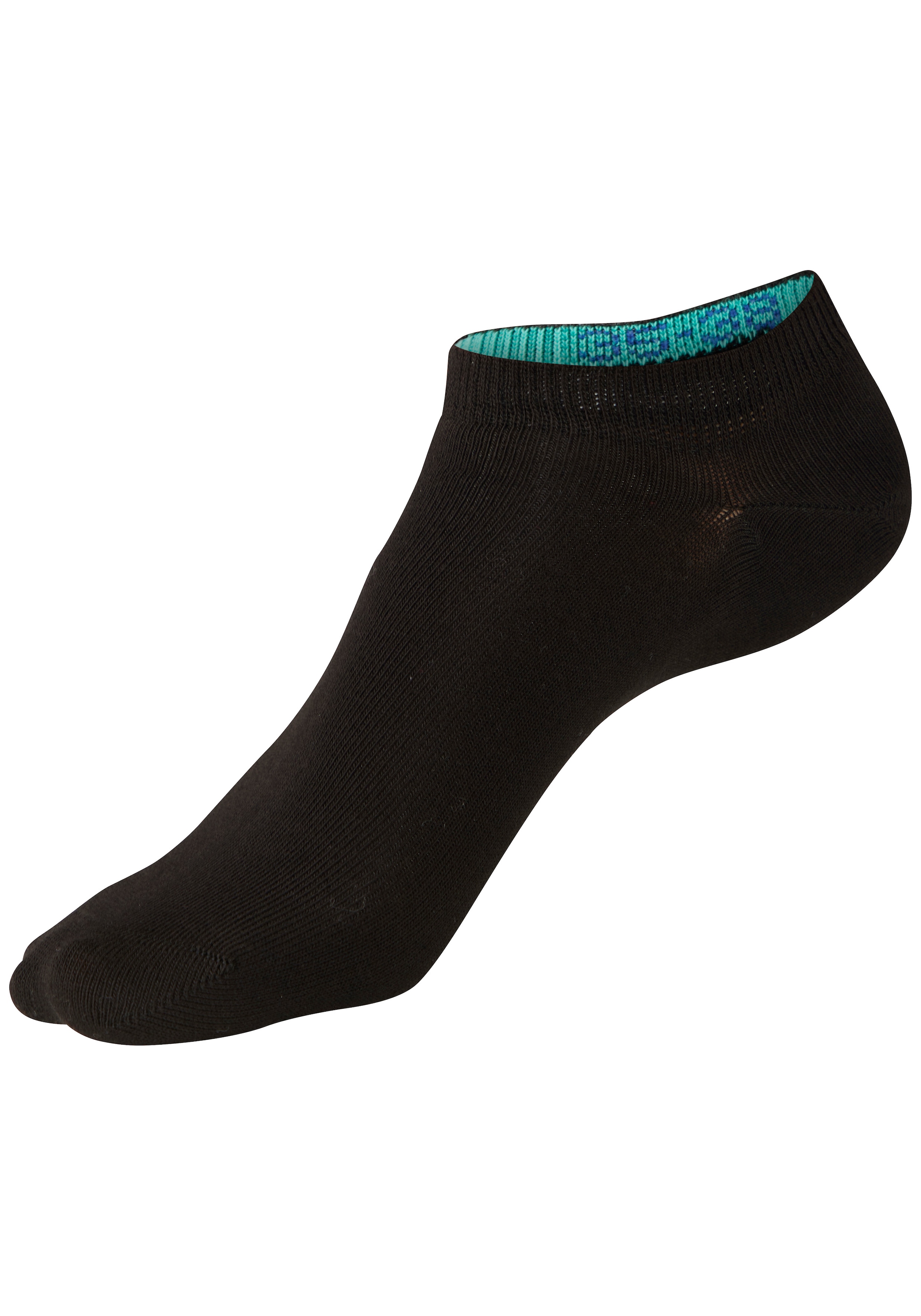 H.I.S Chaussettes de baskets »für Damen und Herren, perfekt zu sortieren, mit farbigen Innenbündchen« Boîte, 20 Couple tlg. dans une boîte cadeau pratique pour le travail et les loisirs