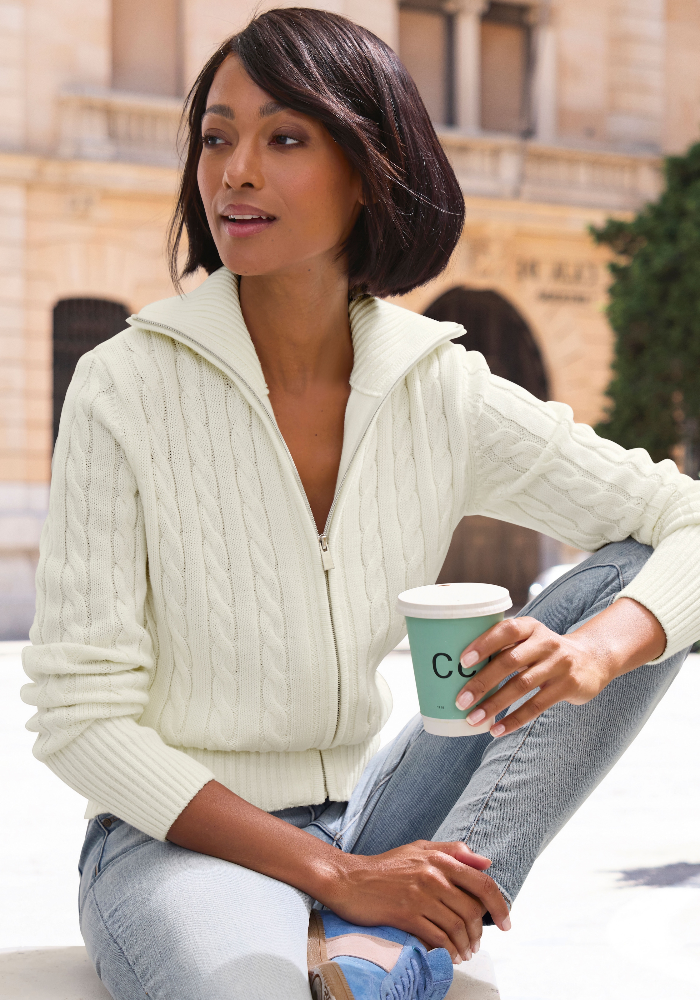 LASCANA Veste en tricot