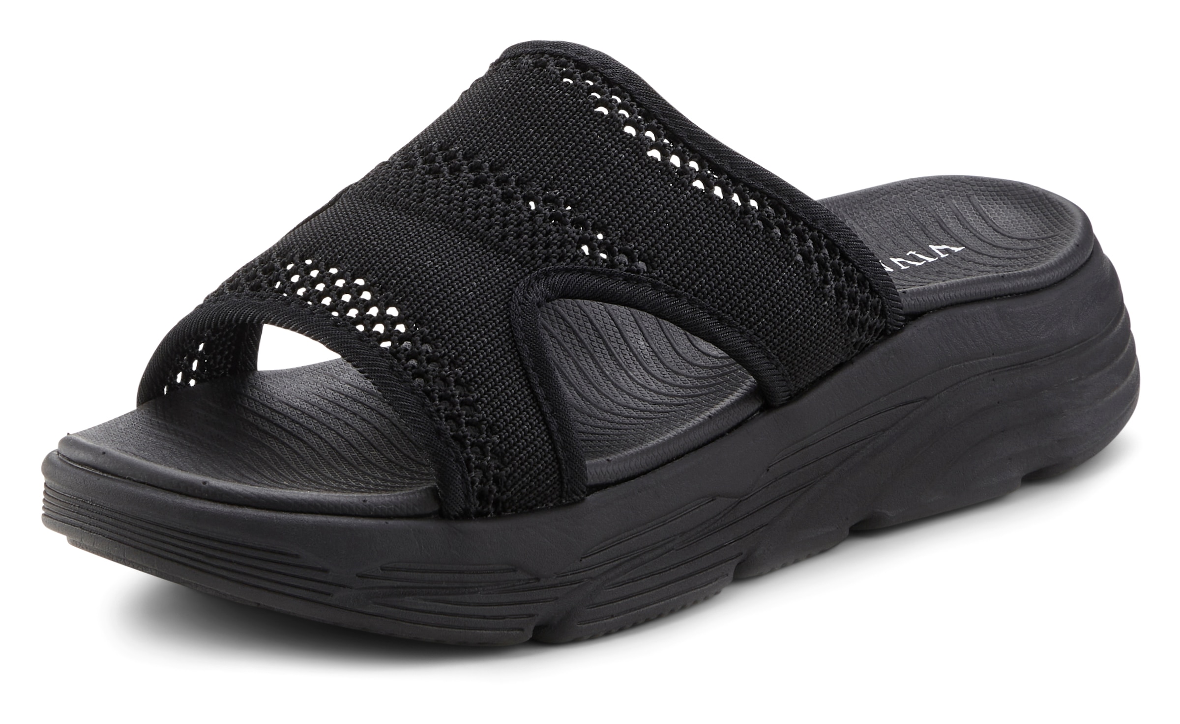 Vivance Pantolette, Mules, Sandale, offener Schuh mit modischer Chunky-Sohle VEGAN