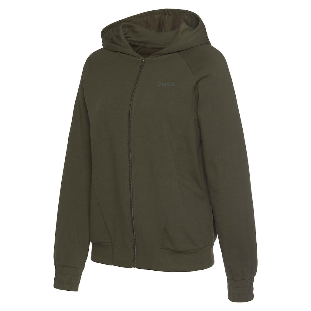 Bench. Loungewear Kapuzensweatjacke, mit sportlichen Teilungsnähten, Loungeanzug