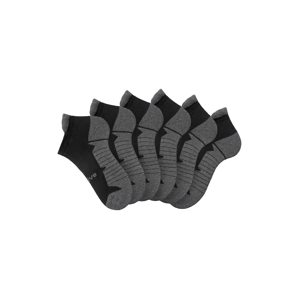 LASCANA ACTIVE Sneakersocken, (Packung, 6 Paar), mit weicher Frotteesohle