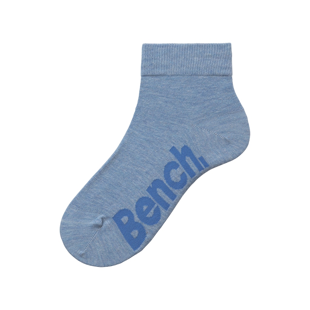 Bench. Kurzsocken, (Federtasche, 7 Paar), in ansprechendem Mäppchen mit Reissverschluss