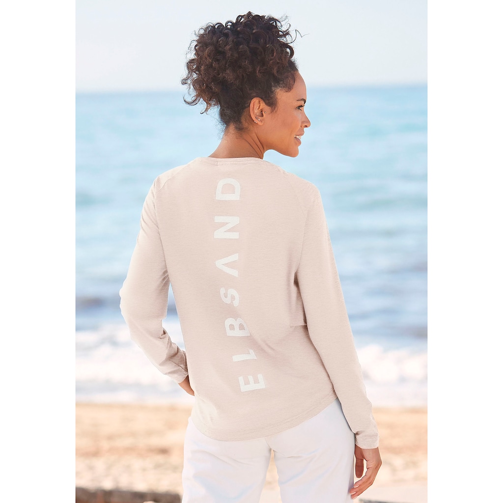 Elbsand Longsleeve »Tira«, mit Logodruck hinten, Langarmshirt, sportlich-casual