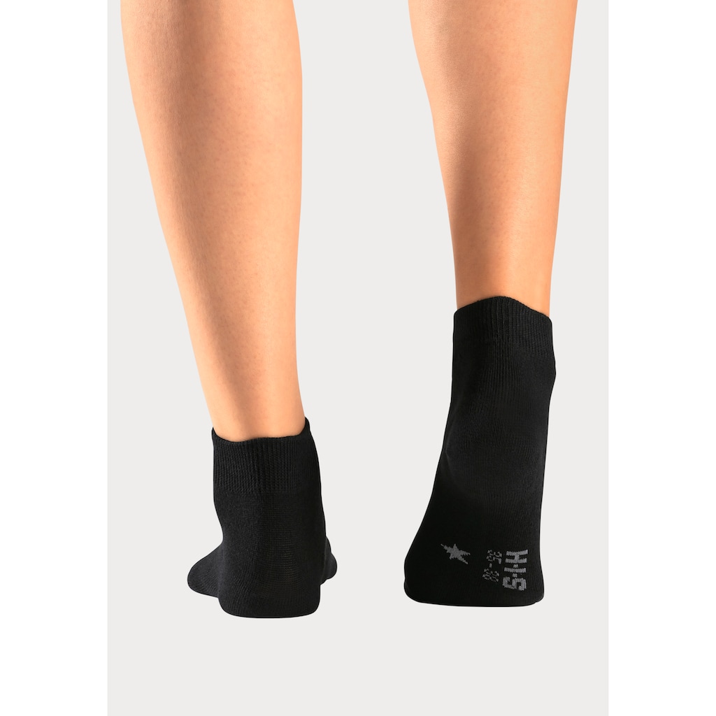 H.I.S Kurzsocken, (Packung, 10 Paar), mit eingestrickten Symbolen