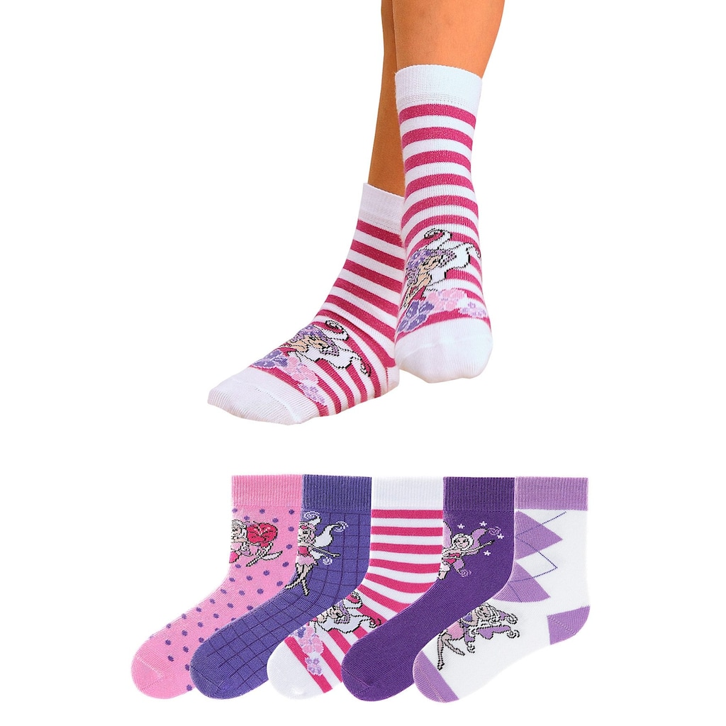 H.I.S Socken, (Packung, 5 Paar), in 5 farbenfrohen Designs