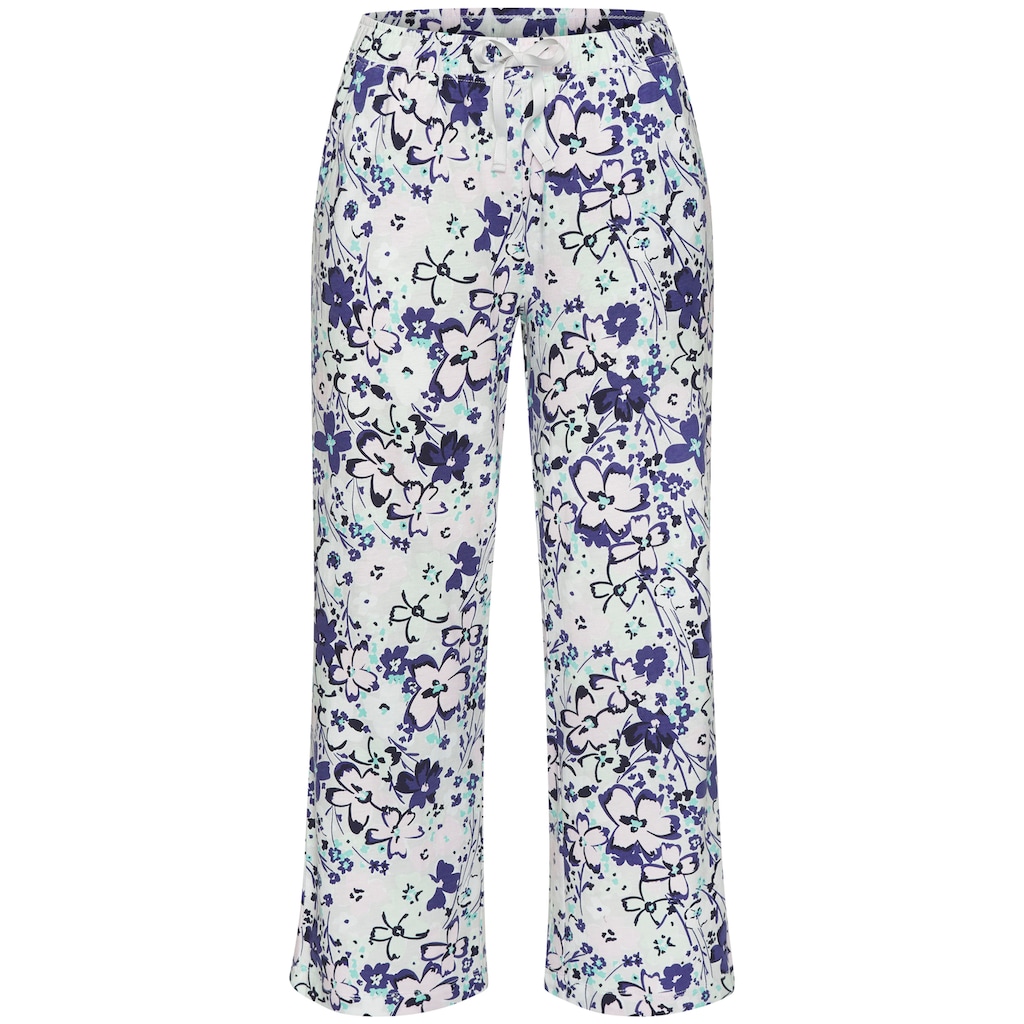 s.Oliver Pyjamahose, mit schönem Allover-Print