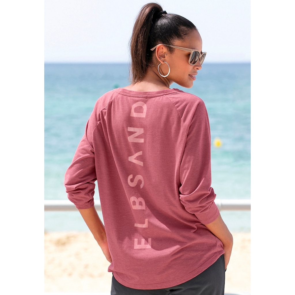 Elbsand Longsleeve »Tira«, mit Logodruck hinten, Langarmshirt, sportlich-casual