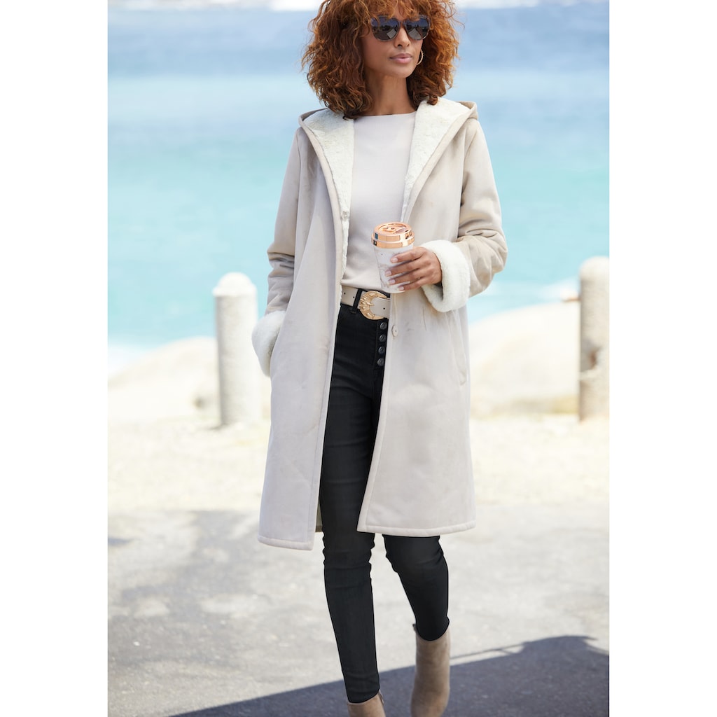Buffalo High-waist-Jeans, mit modischer Knopfleiste, schmale Skinny-Jeans, Stretch-Qualität