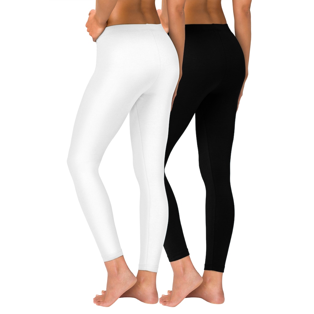 Vivance active Leggings, (2er-Pack), mit Gummibund, Loungewear