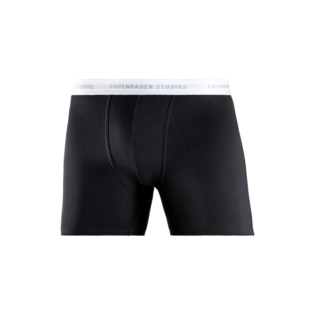 Copenhagen Studios Boxer »Boxershorts für Herren«, (Packung, 3 St., 3er-Pack), mit längerem Bein und Logobund