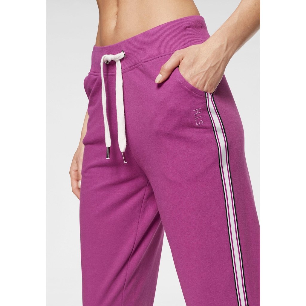 H.I.S Homewearhose, -Loungehose mit seitlichen Streifen und Eingrifftaschen, Loungewear