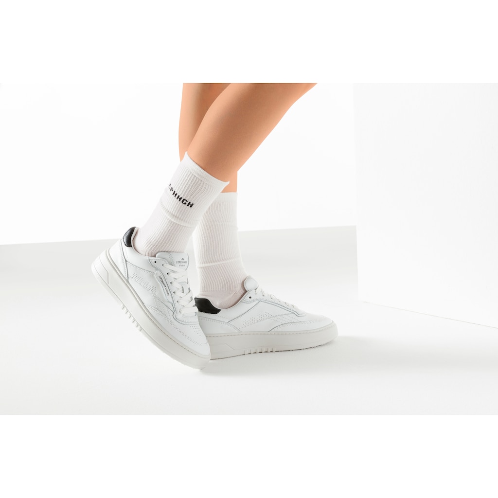 Copenhagen Studios Basicsocken, (Packung, 3 Paar), mit Rippstruktur und Stickerei