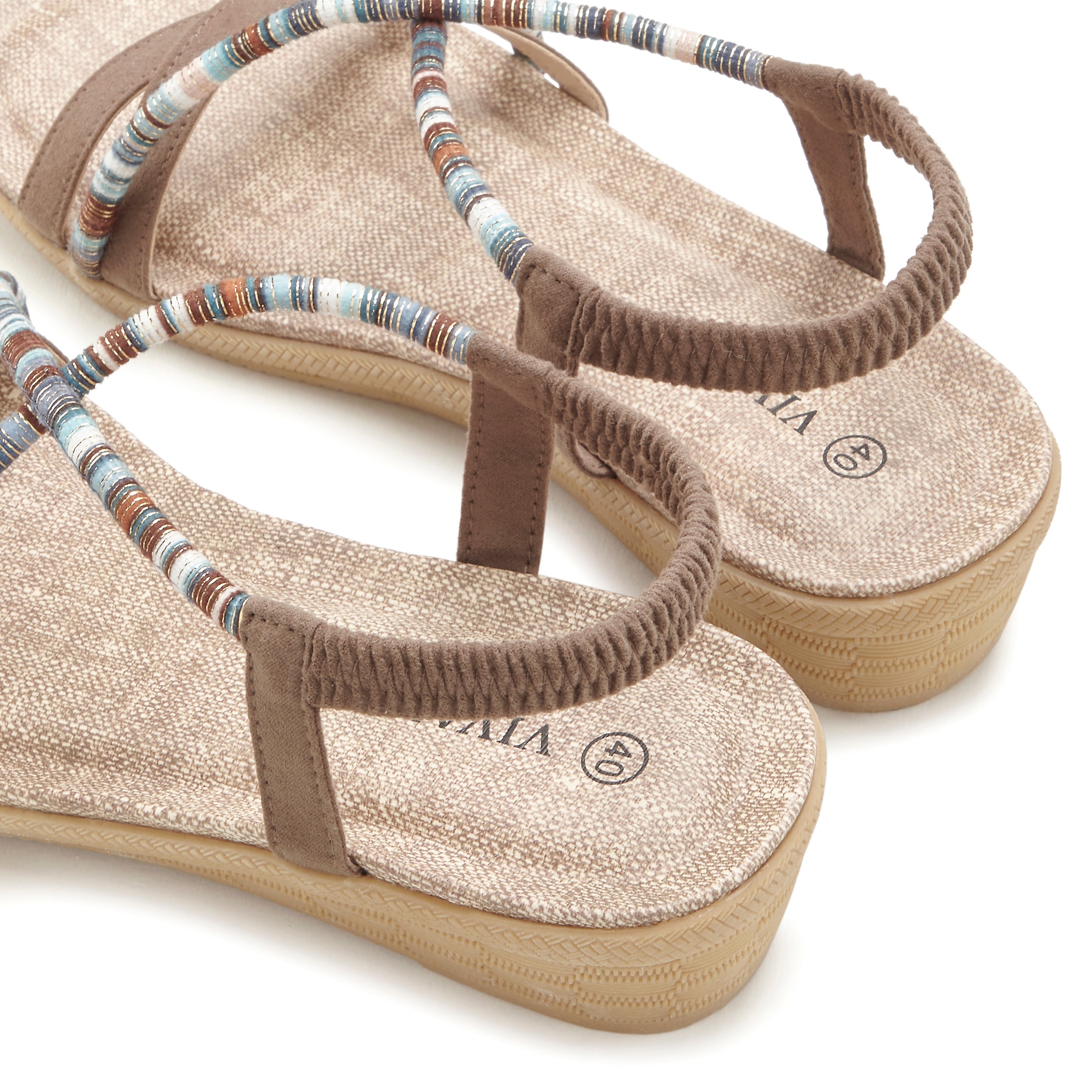 Vivance Sandale »Sommerschuh«, mit dezenten Schmuckelementen, Sandalette, Sommerschuh VEGAN