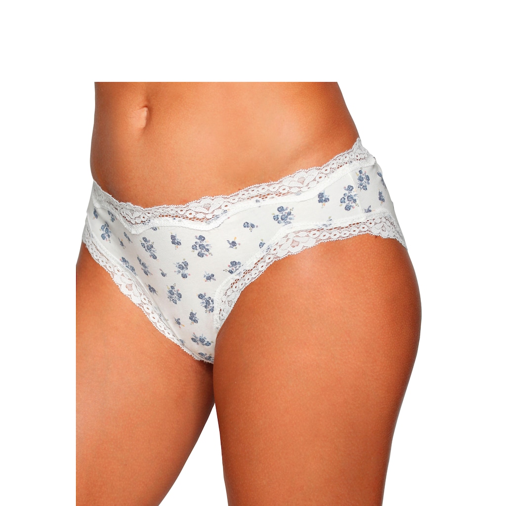 Vivance Jazz-Pants Slips, (3er-Pack), aus elastischer Baumwolle