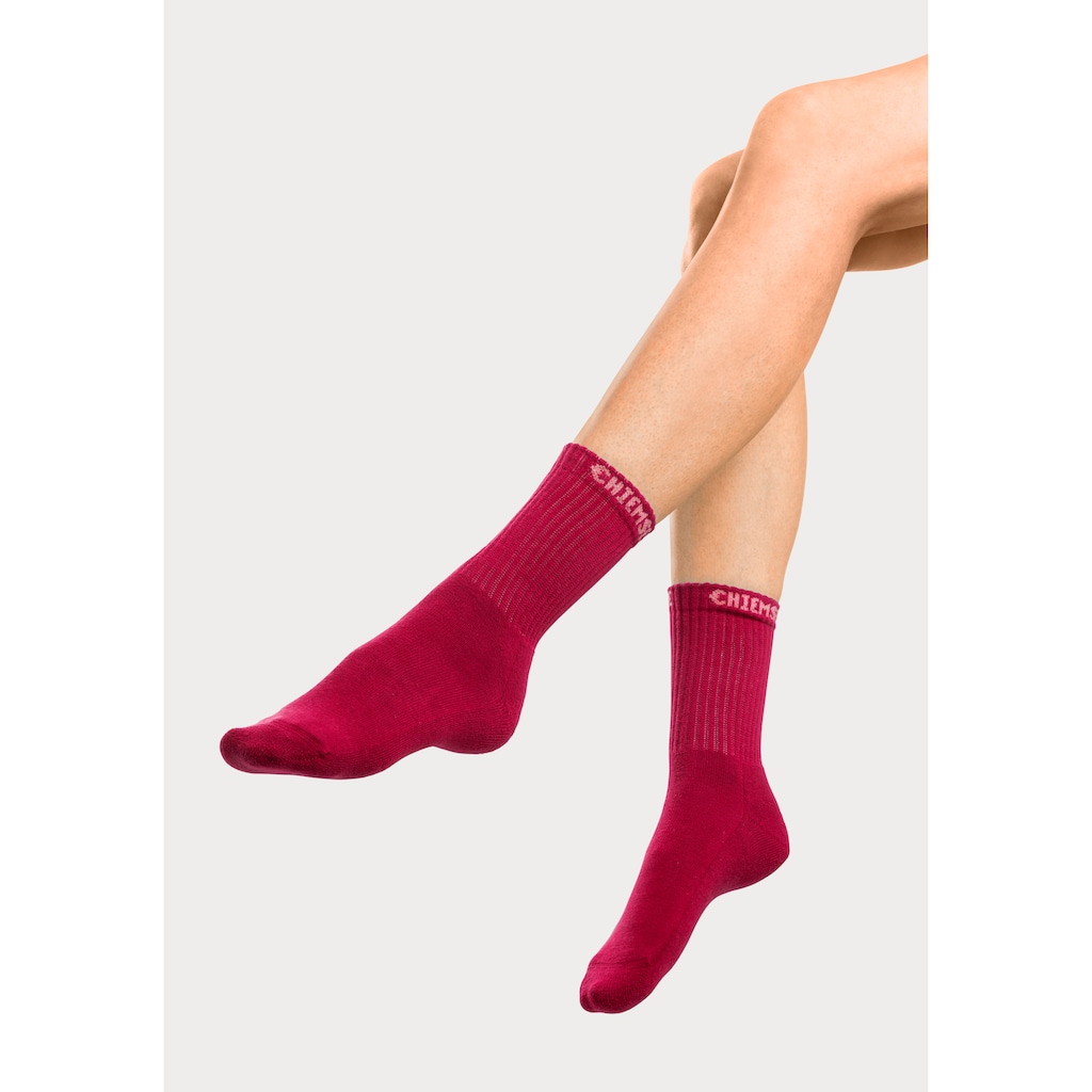 Chiemsee Tennissocken, (Packung, 6 Paar), mit eingestricktem Markennamen