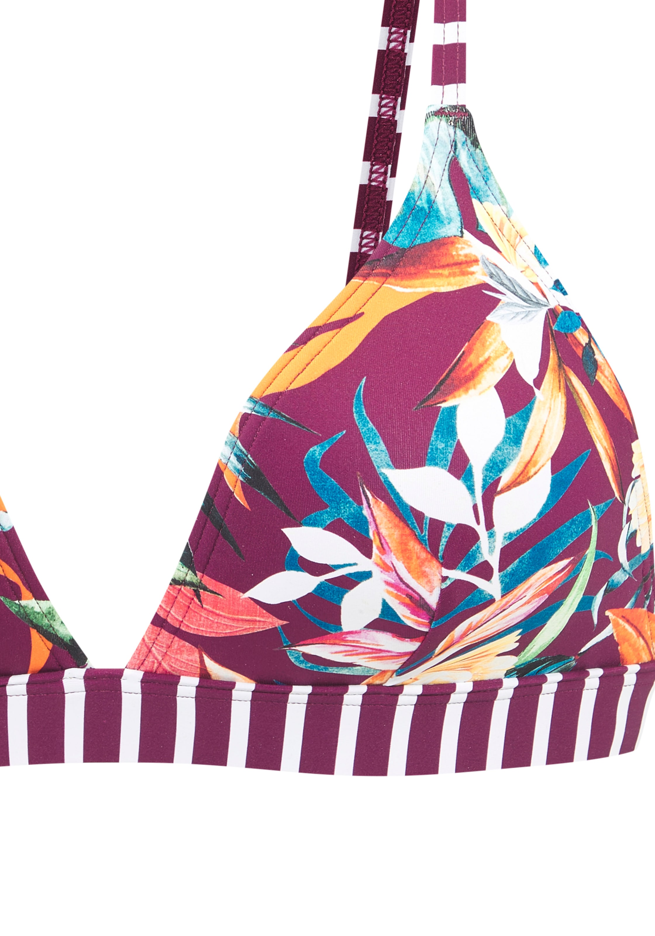 Venice Beach Top bikini triangle »Cadu« im floralen Design