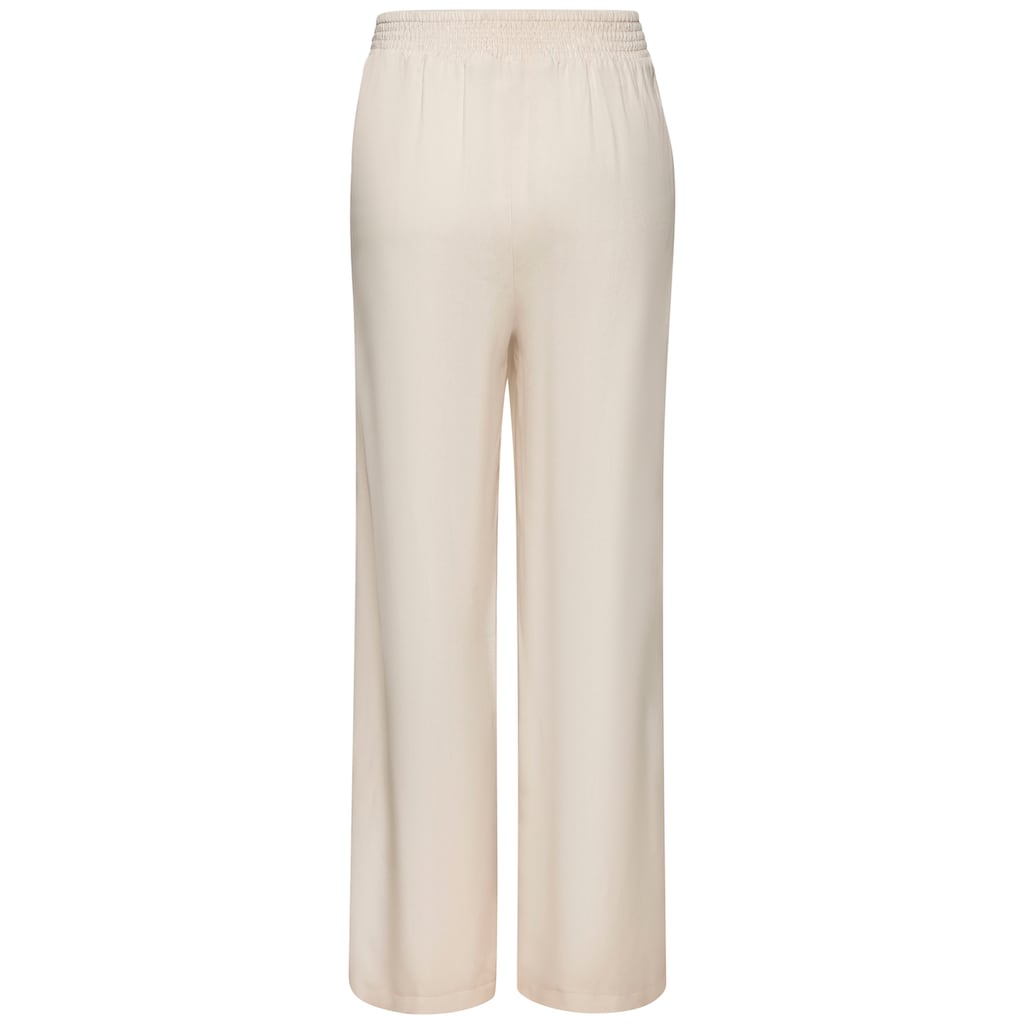 Vivance Palazzohose, mit Zierkette, Bundfaltenhosen, Schlupfhose, elegant