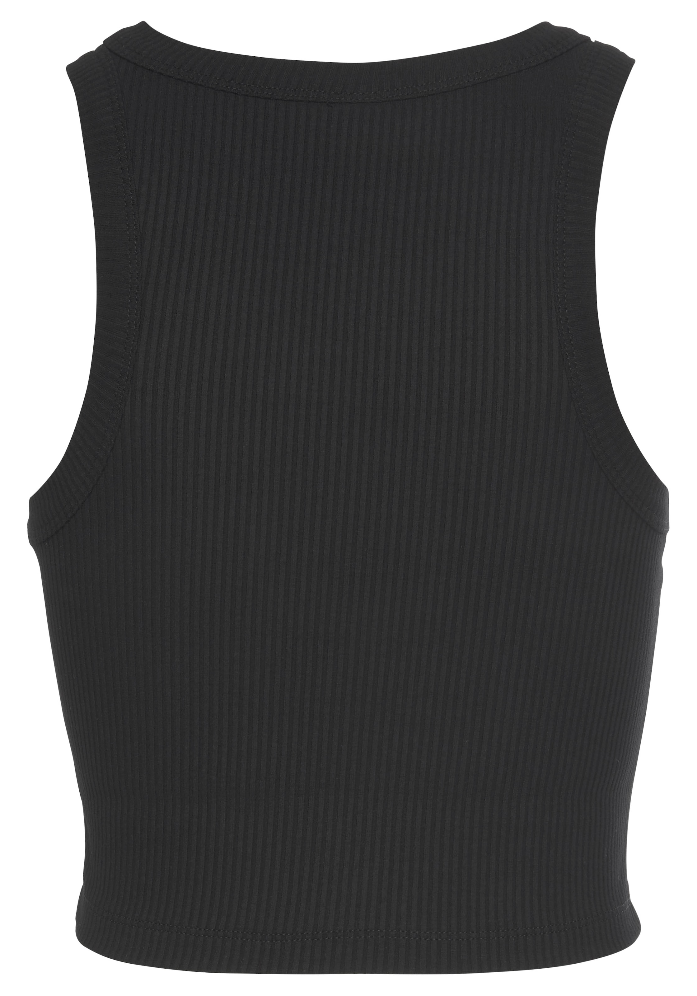 LASCANA Crop-Top, (2er-Pack), aus weicher Rippware, sommerliche Basic Tops