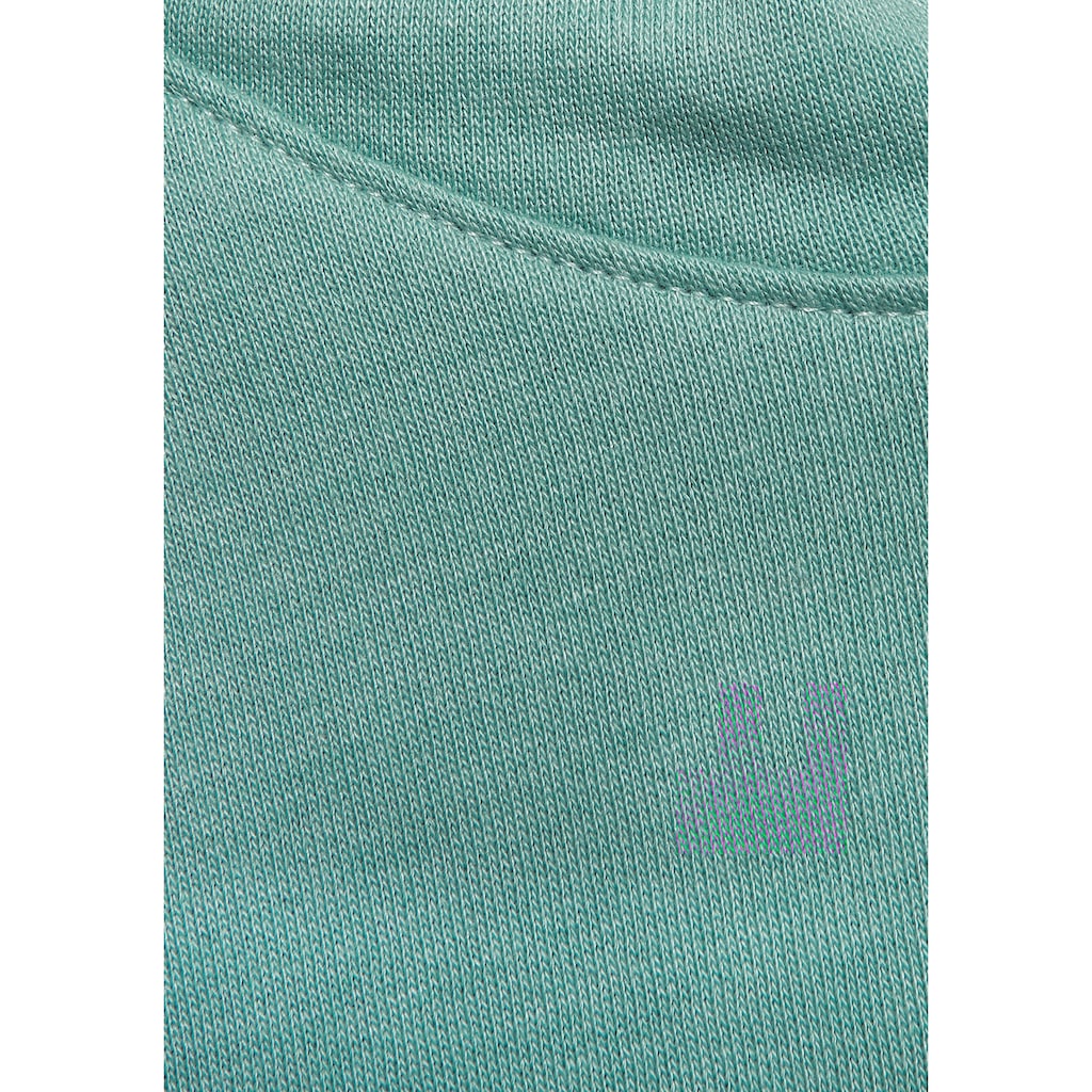 Buffalo Hoodie, Kapuzensweatshirt mit grossem Rückenprint- mit Glanz-Effekt, Loungewear