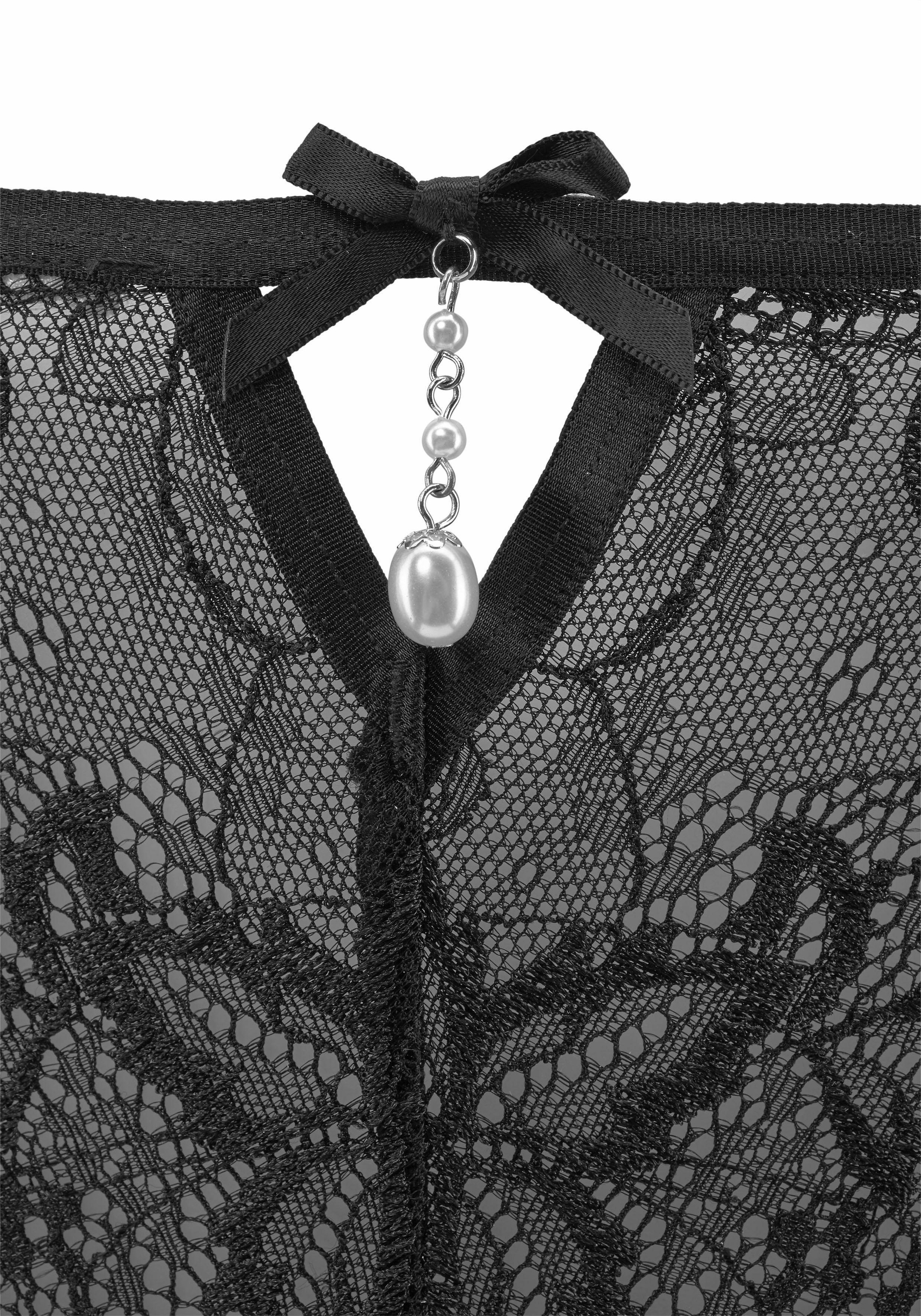 LASCANA Rioslip, mit femininen Perlendetails