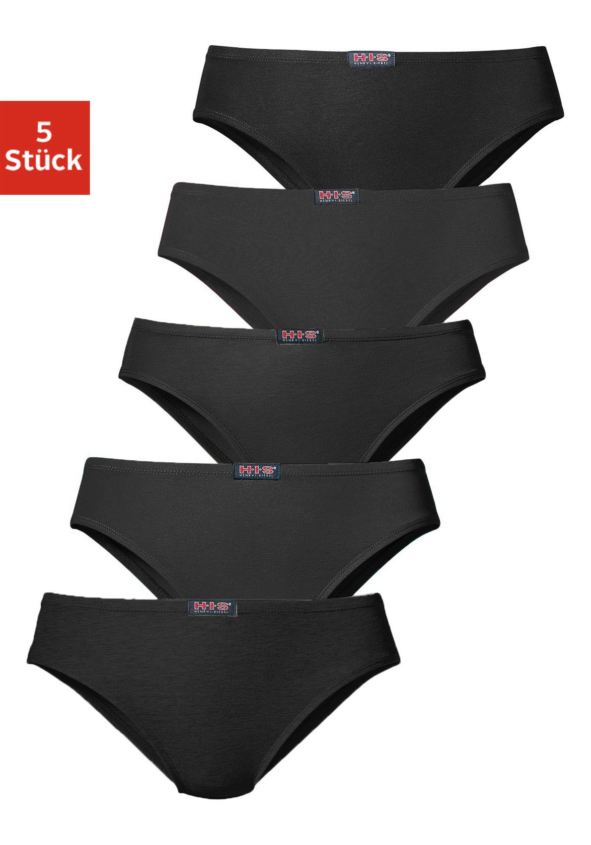 H.I.S Slip 5er-Pack, aus elastischer Baumwoll-Qualität
