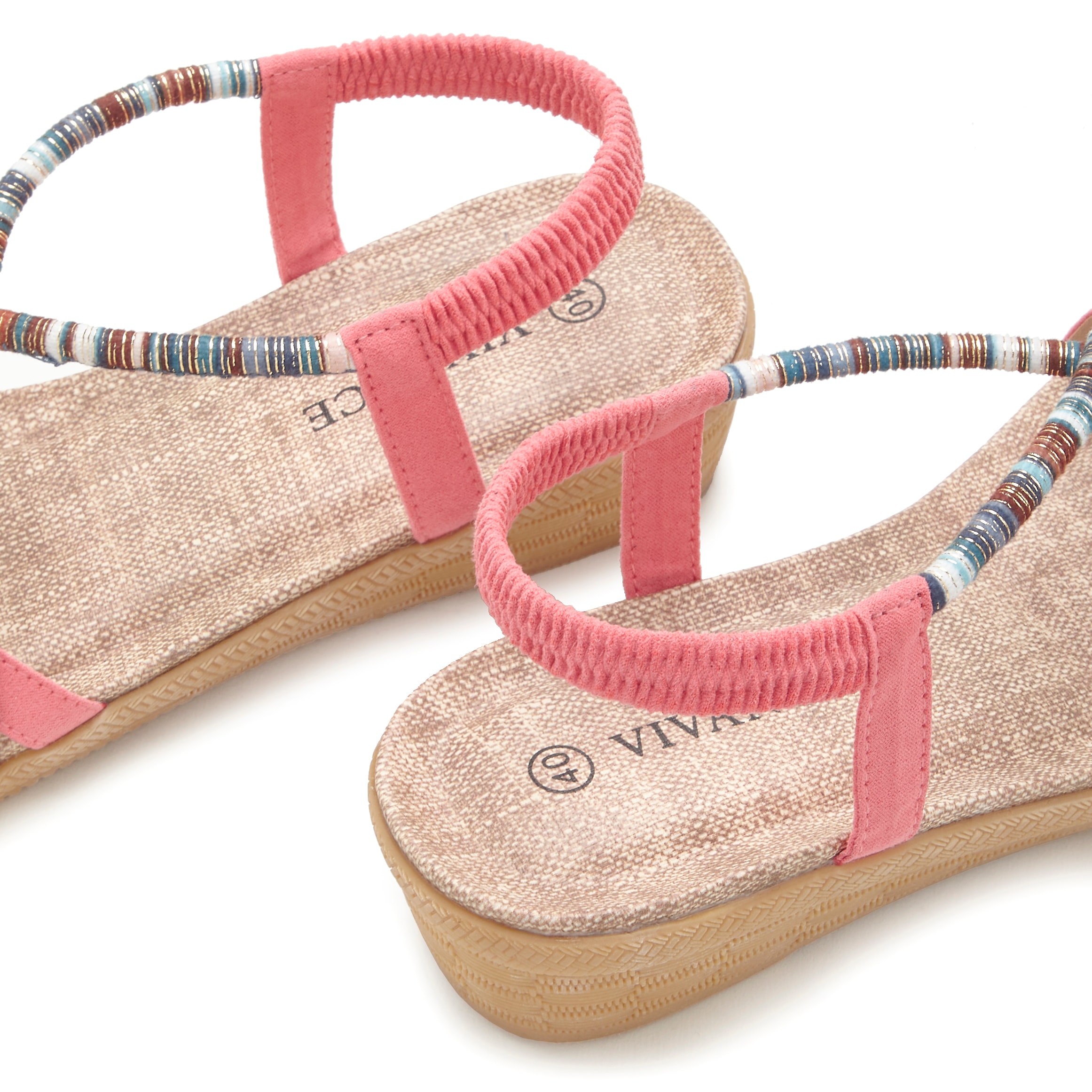 Vivance Sandale »Sommerschuh«, mit dezenten Schmuckelementen, Sandalette, Sommerschuh VEGAN