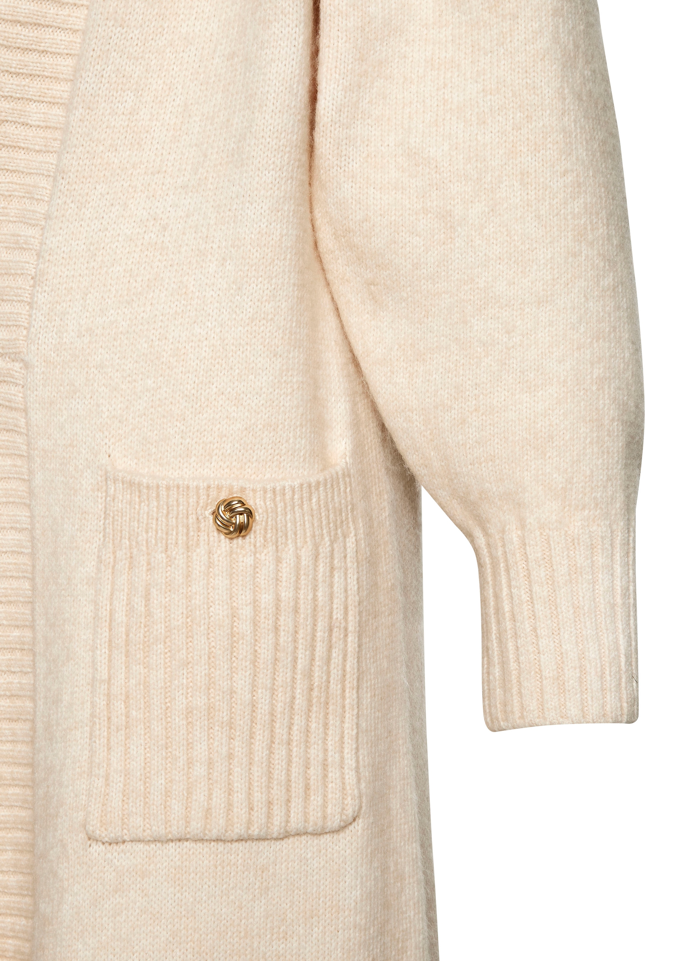 LASCANA Longstrickjacke, aus kuscheligem Strick