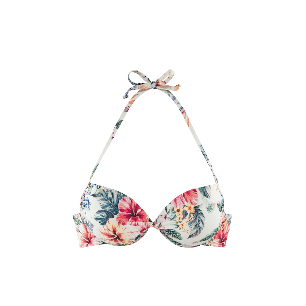 LASCANA Push-Up-Bikini-Top »Salsa«, mit tollem Blumenprint