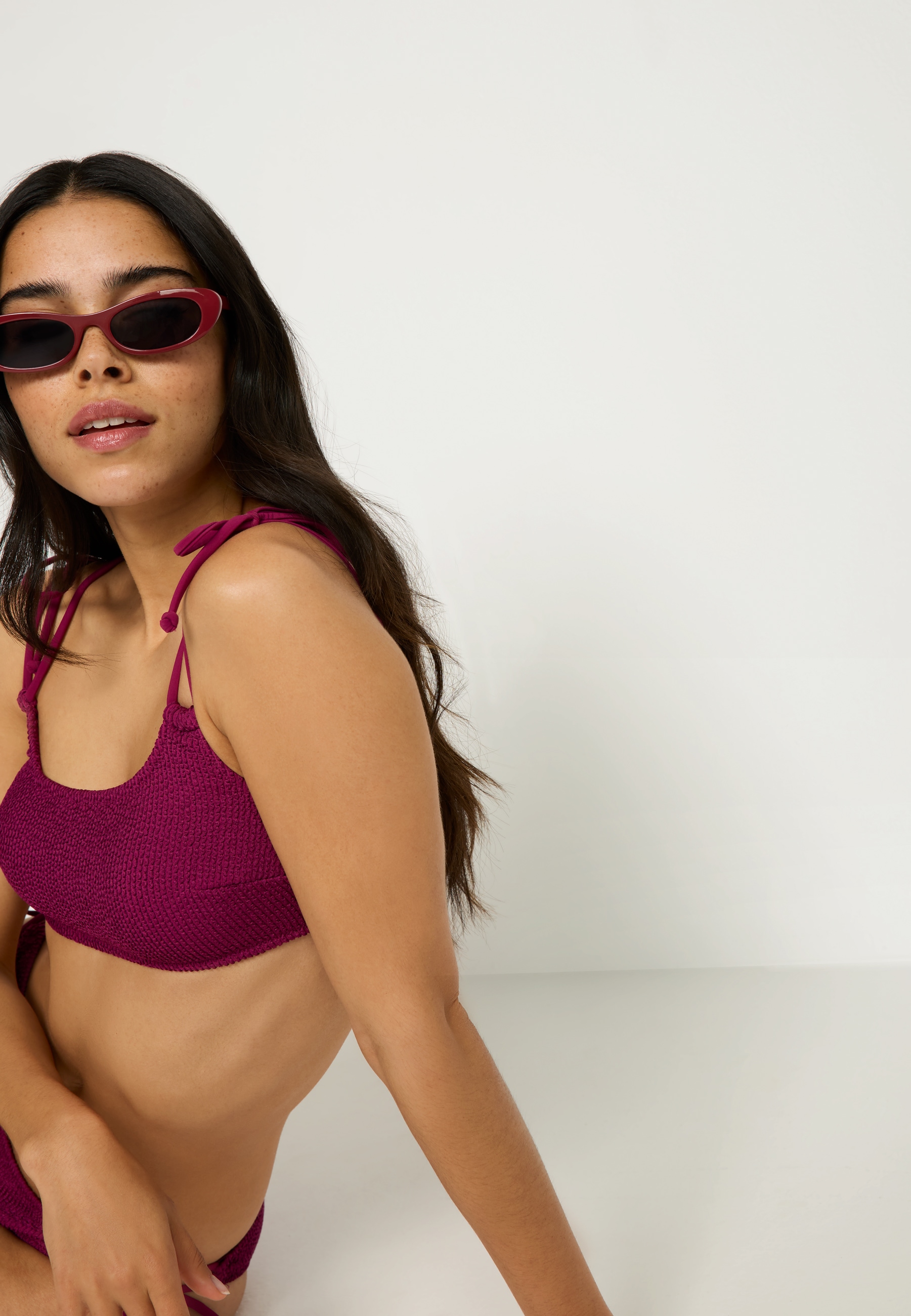 LSCN by LASCANA Bustier-Bikini-Top »Lou«, aus trendiger Strukturware