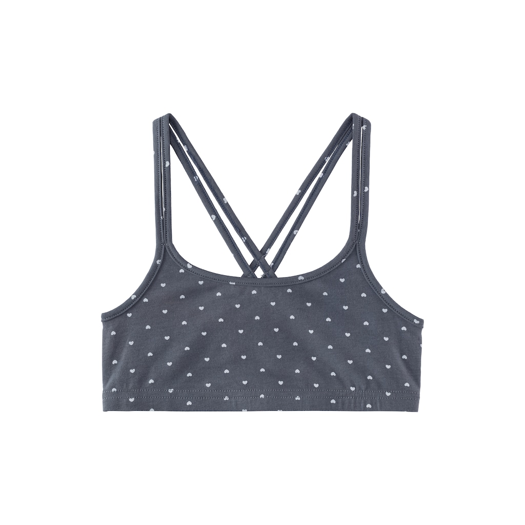 Bench. Bustier, uni und allover bedruckt in einer Packung