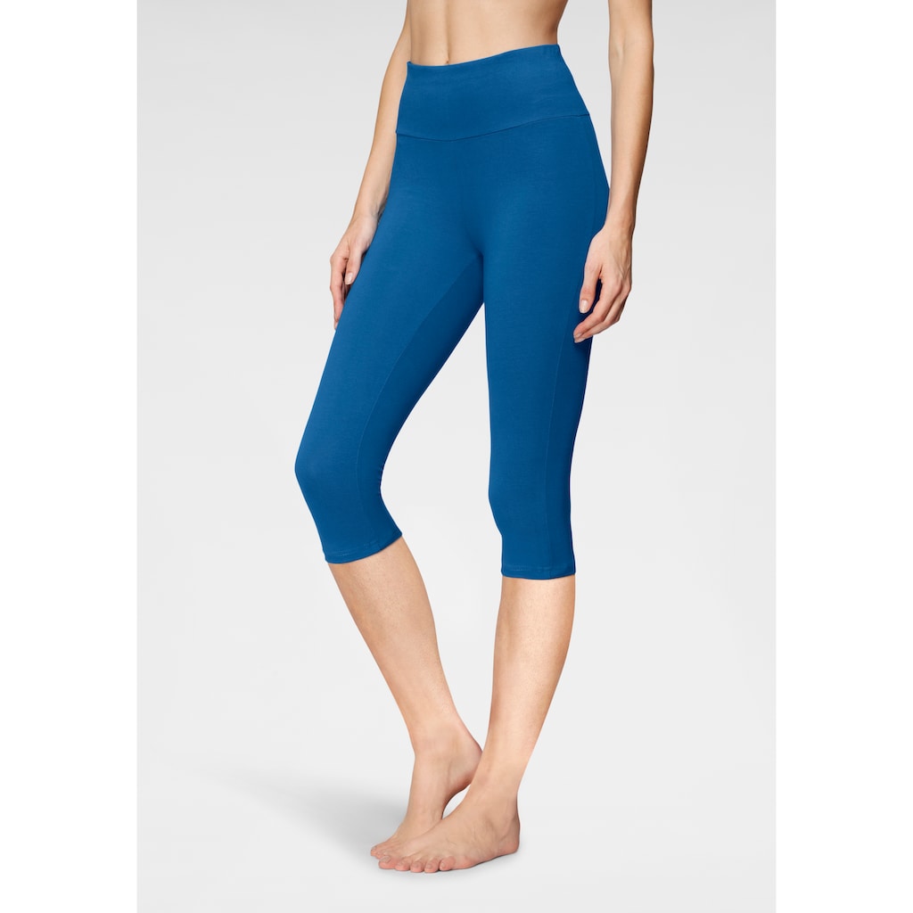 LASCANA Caprileggings, mit breitem, weichen Bündchen