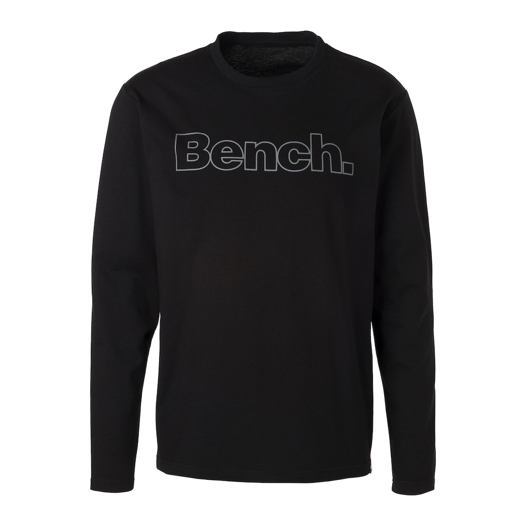 Bench. Loungewear Langarmshirt, (2 tlg.), mit Bench. Print vorn