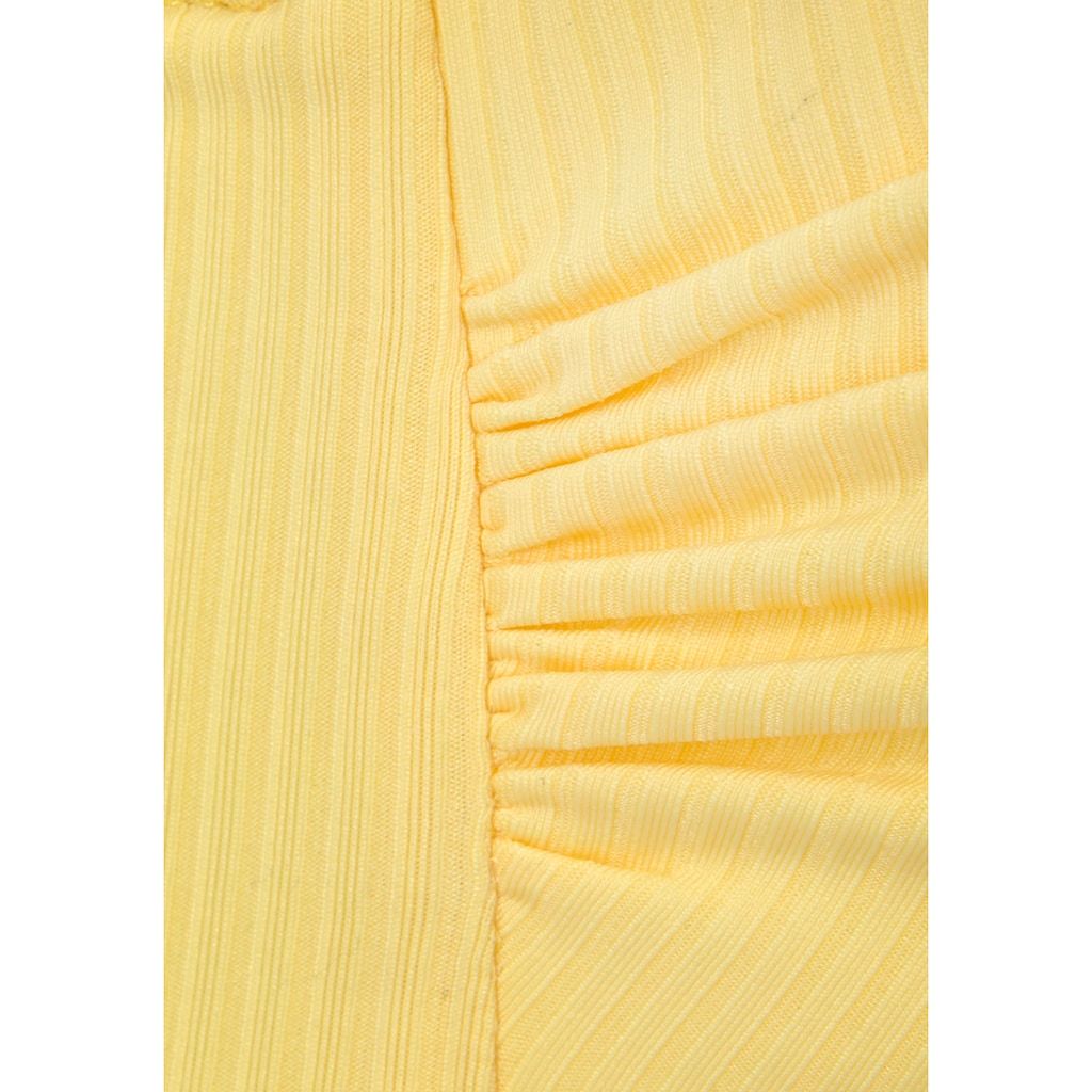 Venice Beach Bandeau-Bikini-Top »Lucky«, aus gerippter Strukturware