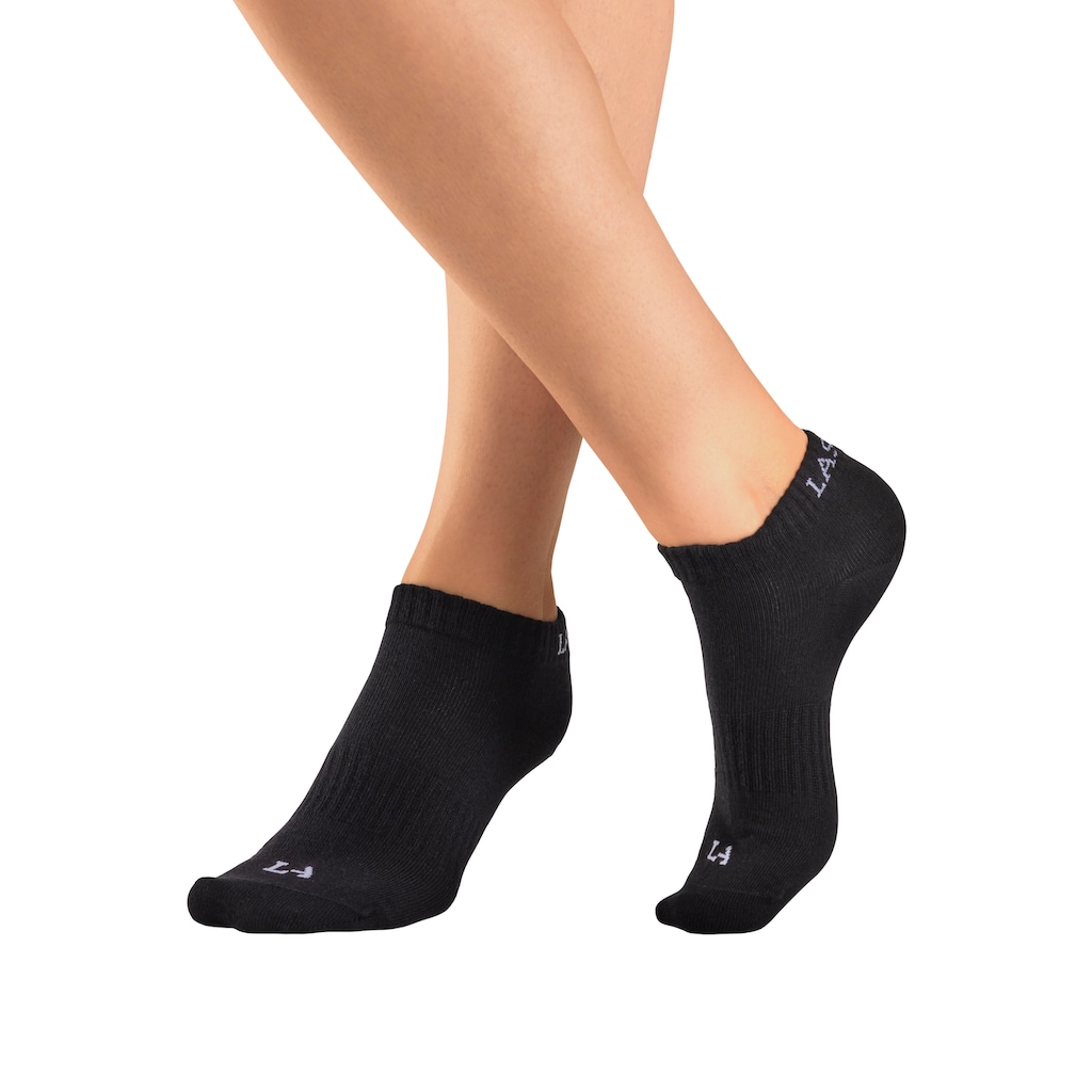 LASCANA ACTIVE Sneakersocken, (Packung, 6 Paar), mit eingestricktem Marken Logo