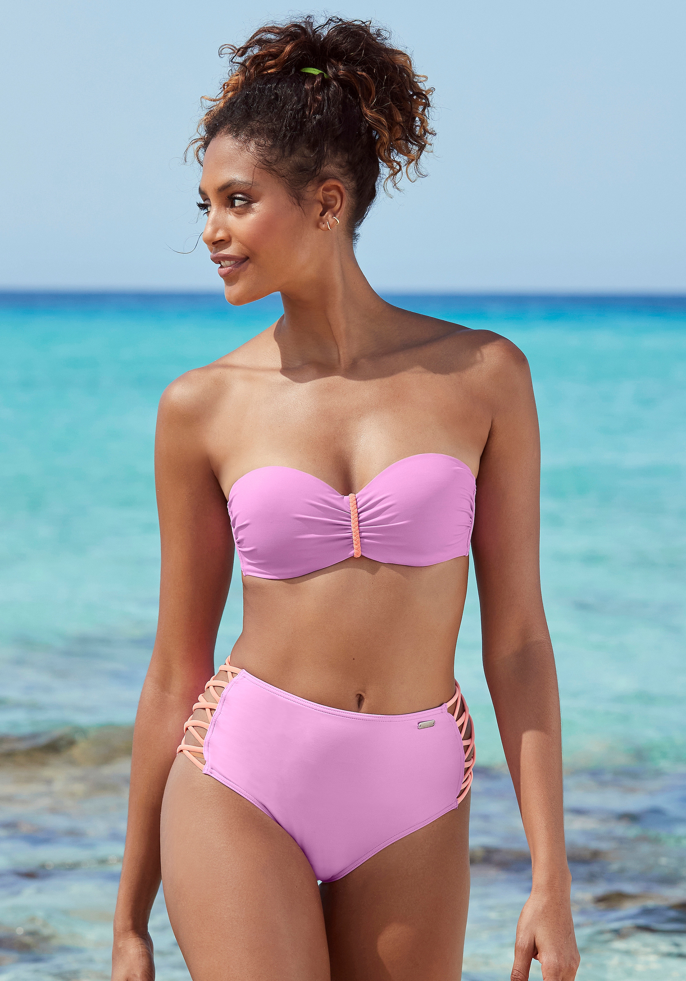 Venice Beach Push-Up-Bikini-Top »Anna«, wattierte Cups, mit eingearbeiteter Verstärkung