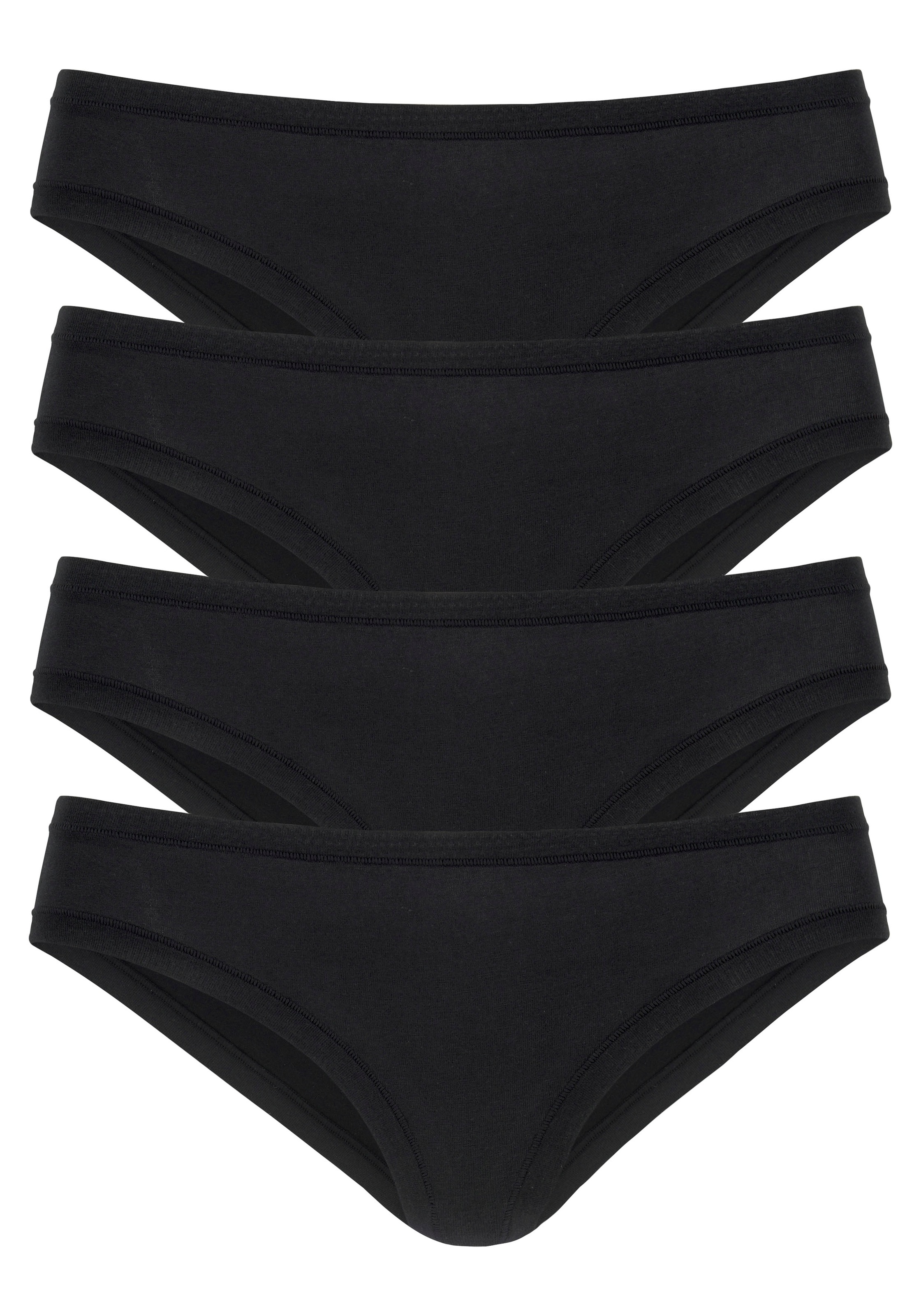 LASCANA Jazz-Pants Slips Packung, 4 Stk. "Perfect Basics" aus elastischer Baumwolle