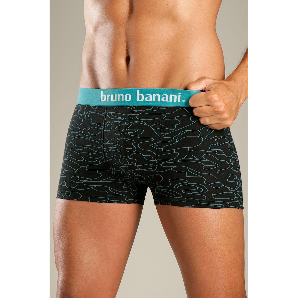 Bruno Banani Boxer »Boxershorts für Herren«, (Packung, 4 St.), mit Kontrast-Webbund