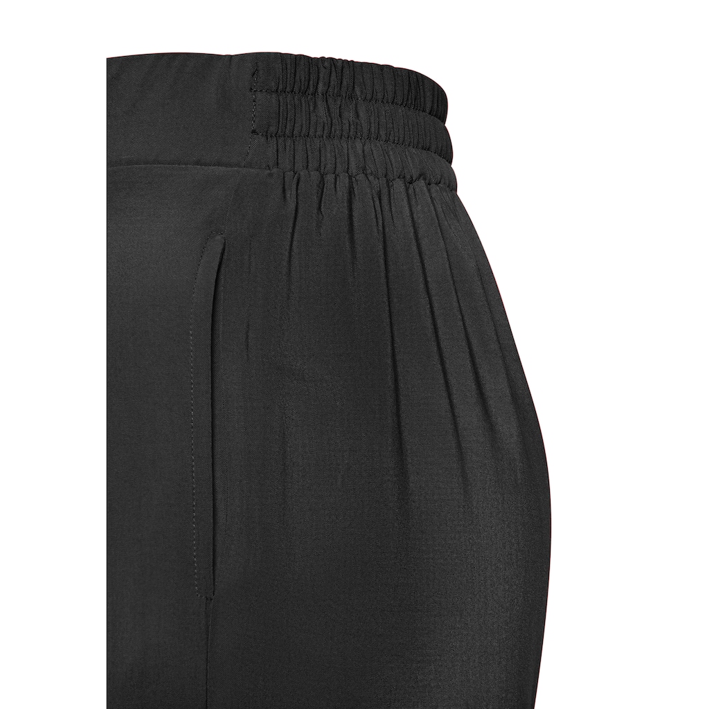 Buffalo Palazzohose, mit Seitennahttaschen, leichte Sommerhose, Wide-Leg
