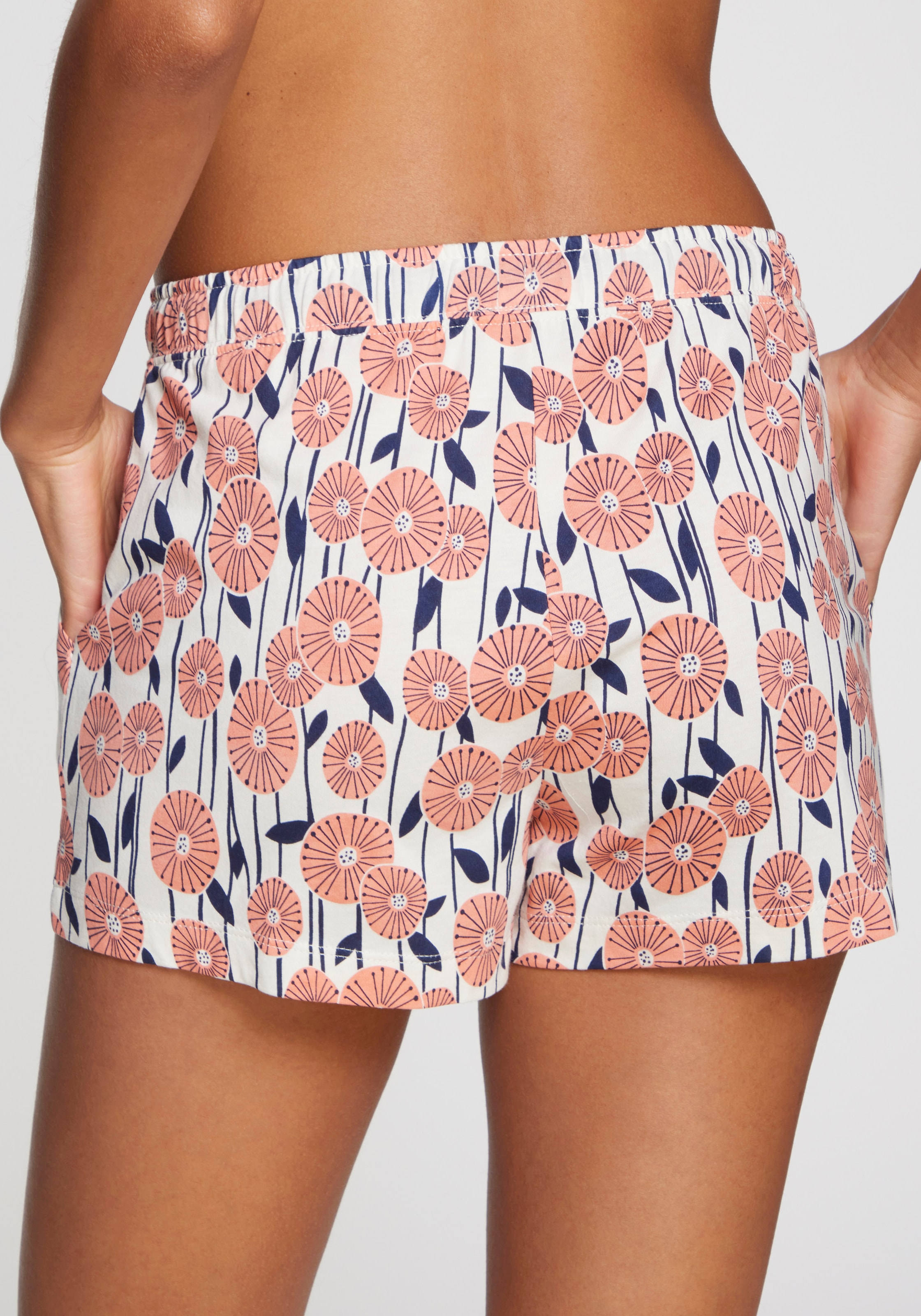 Vivance Dreams Pyjamashorts, mit schönem Alloverdruck