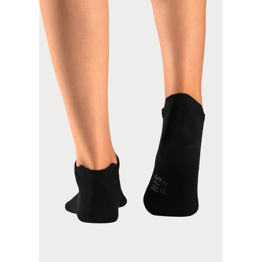 H.I.S Sneakersocken, (Packung, 8 Paar), mit verlängertem Bündchen hinten