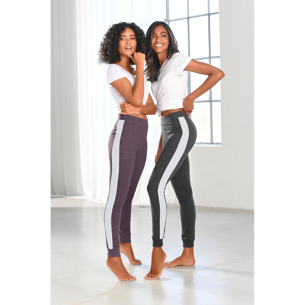 Arizona Leggings, (2er-Pack), mit breitem Streifen