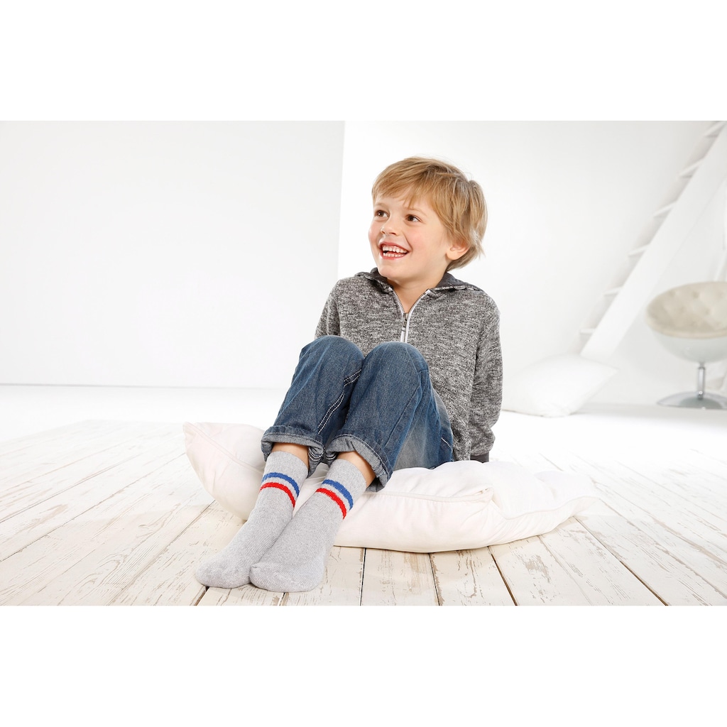 Go in Freizeitsocken, (Packung, 6 Paar), mit farbigen Streifen