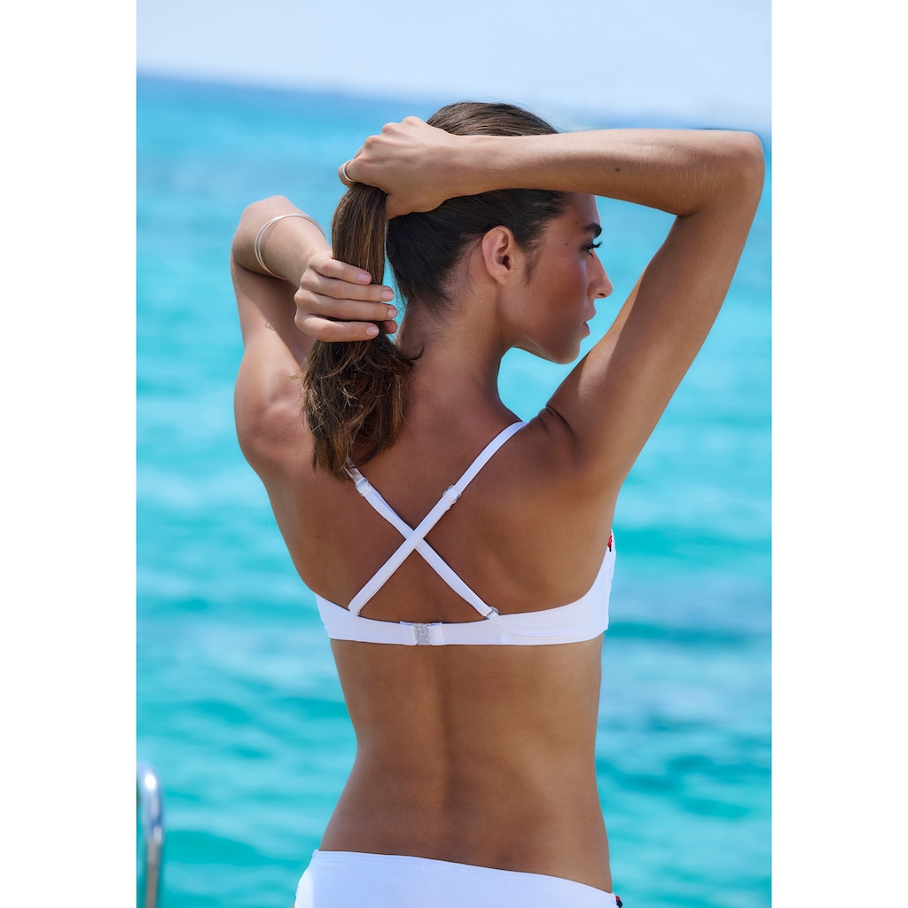 s.Oliver Bügel-Bandeau-Bikini-Top »Junis«, mit geflochtenen Details
