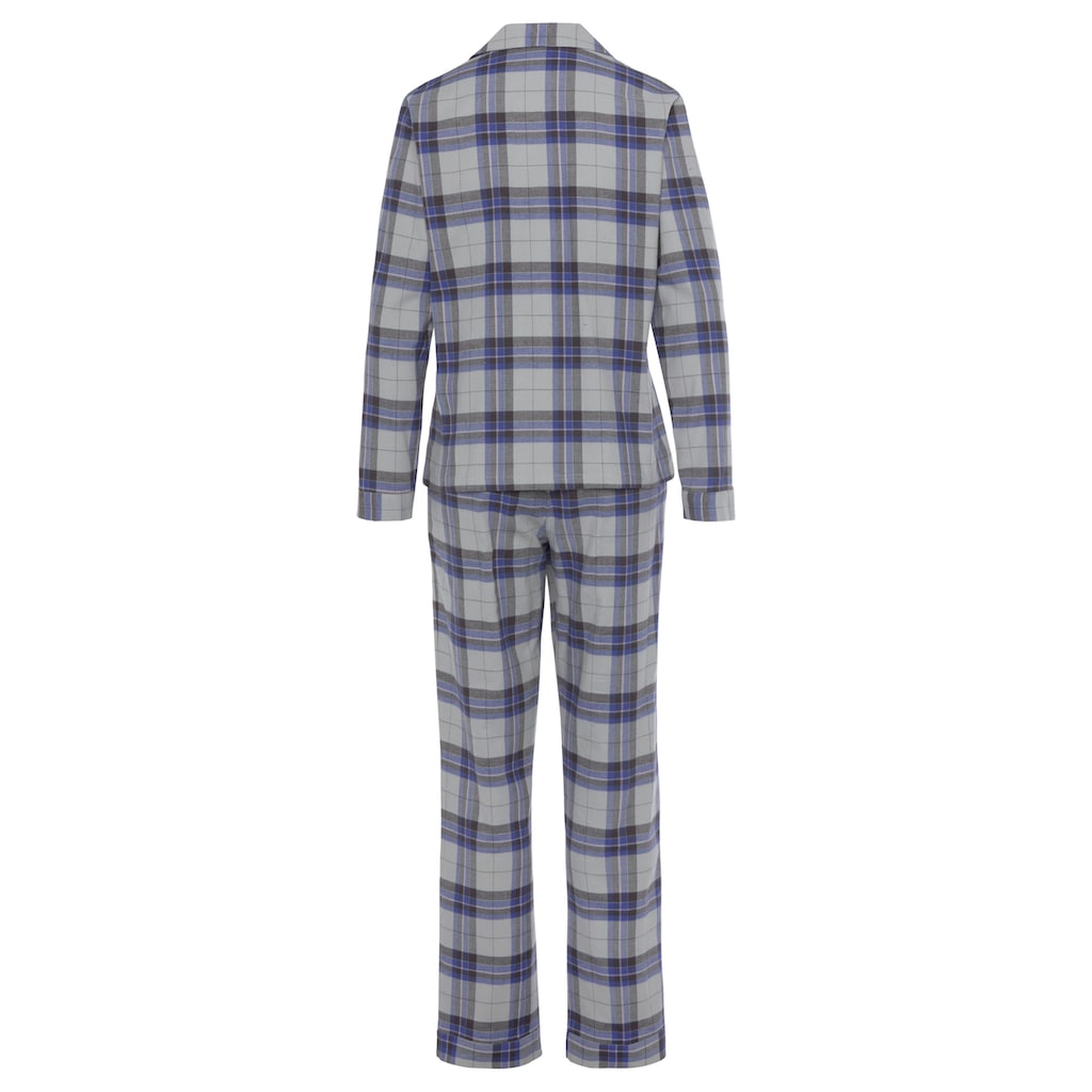 Vivance Dreams Pyjama, (2 tlg.), aus kuschelig weichem Flanell